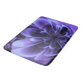 Blue Stilized Corolla Bent Up Petals Badematte (Schrägansicht)