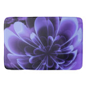 Blue Stilized Corolla Bent Up Petals Badematte (Vorderseite)