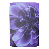 Blue Stilized Corolla Bent Up Petals Badematte (Vorderseite Vertikal)