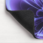 Blue Stilized Corolla Bent Up Petals Mousepad (Ecke)