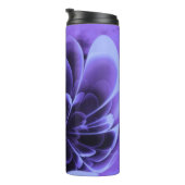 Blue Stilized Corolla Bent Up Petals Thermosbecher (Nach rechts gedreht)