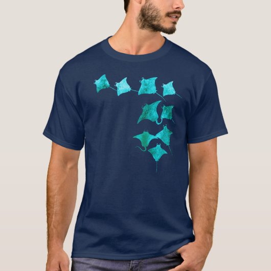 Blue Stingray T-Shirt (Vorderseite)