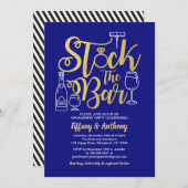 Blue Stock: Einladung zur Bar (Vorne/Hinten)