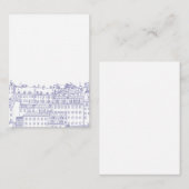 Blue Stockholm Mitteilungskarte (Vorne/Hinten)