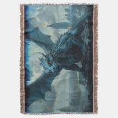 Blue Stone Dragon besucht New York Decke (Vorderseite Vertikal)