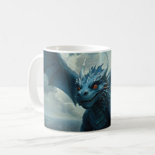 Blue Stone Dragon besucht New York Kaffeetasse
