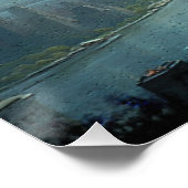 Blue Stone Dragon besucht New York Poster (Ecke)