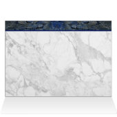 Blue Stone Herz mit Gedicht (Innenansicht Horizontal (Oben))