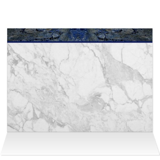 Blue Stone Herz mit Gedicht (Innenansicht Horizontal (Oben))