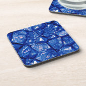 Blue Stone Texture Getränkeuntersetzer (Linke Seite)