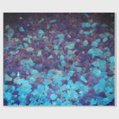 Blue Stones Abstrakt Weihnachten Geburtstag Urlaub Geschenkpapier (Flach)