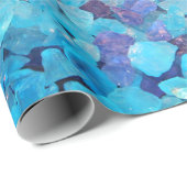 Blue Stones Abstrakt Weihnachten Geburtstag Urlaub Geschenkpapier (Rolleneckpunkt)