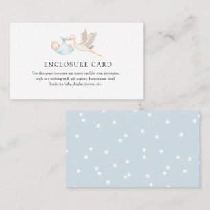 Blue Storch Custom Enclosure Card Begleitkarte