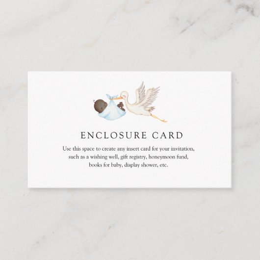 Blue Storch Custom Enclosure Card Begleitkarte (Vorderseite)