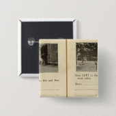 Blue Store Upper Red Hook Rhinebeck Button (Vorne & Hinten)