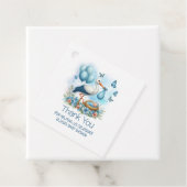 Blue Stork Baby Boy Baby Dusche Danke Geschenkanhänger (Beispiel)