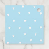 Blue Stork Baby Boy Baby Dusche Danke Geschenkanhänger (Rückseite)