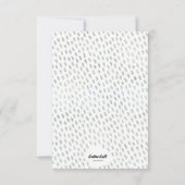 Blue Stork Baby Dusche Einladung (Rückseite)