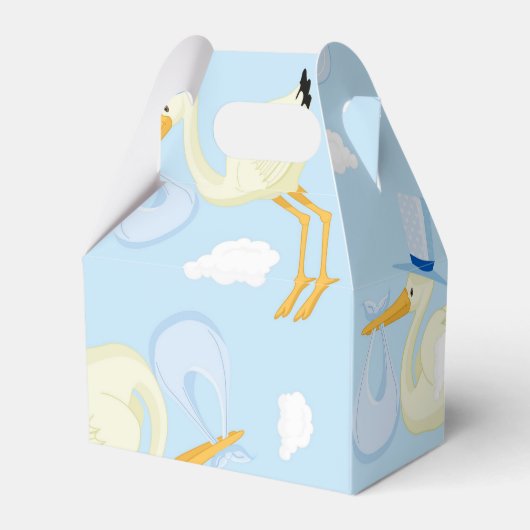 Blue Stork Baby Dusche Geschenkboxen Geschenkschachtel (Rückseite)