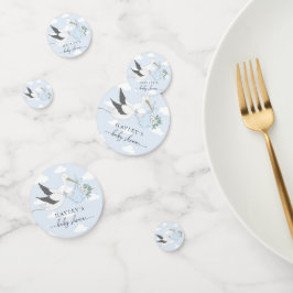 Blue Stork Baby Dusche Konfetti