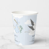 Blue Stork Baby Dusche Pappbecher (Rechts)