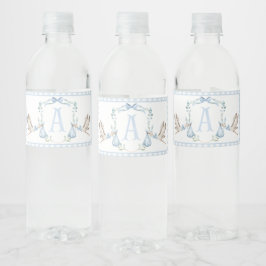 Blue Stork Baby Dusche Wasserflaschen Labels Wasserflaschenetikett