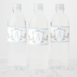 Blue Stork Baby Dusche Wasserflaschen Labels Wasserflaschenetikett