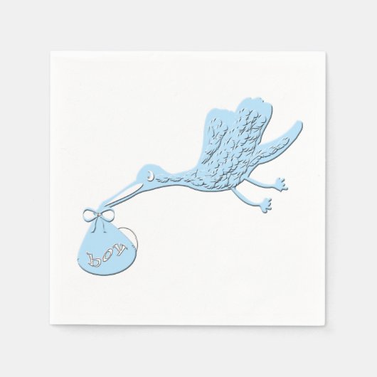 Blue Stork liefert Junge Serviette (Vorderseite)