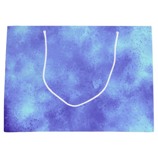 Blue Storm Cloud Effect Geschenktasche Große Geschenktüte (Vorderseite)