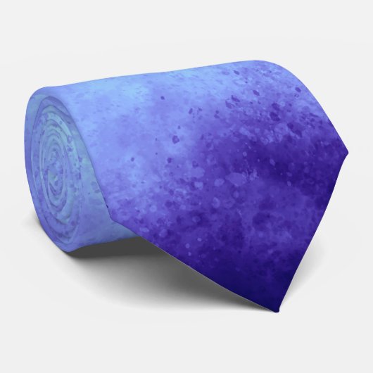 Blue Storm Cloud Effect Neck Tie Krawatte (Gerollt)