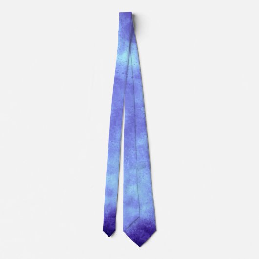 Blue Storm Cloud Effect Neck Tie Krawatte (Rückseite)