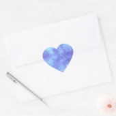 Blue Storm Heart Sticker (Umschlag)