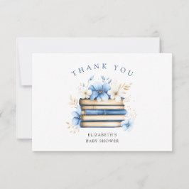 Blue Storybook Baby Dusche Vielen Dank Dankeskarte