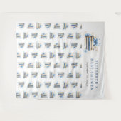 Blue Storybook Baby Shower Backdrop Wandteppich (Vorderseite (Horizontal))