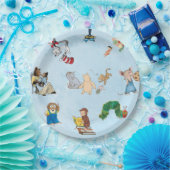 Blue Storybook Themed Paper Plate Pappteller (Party)