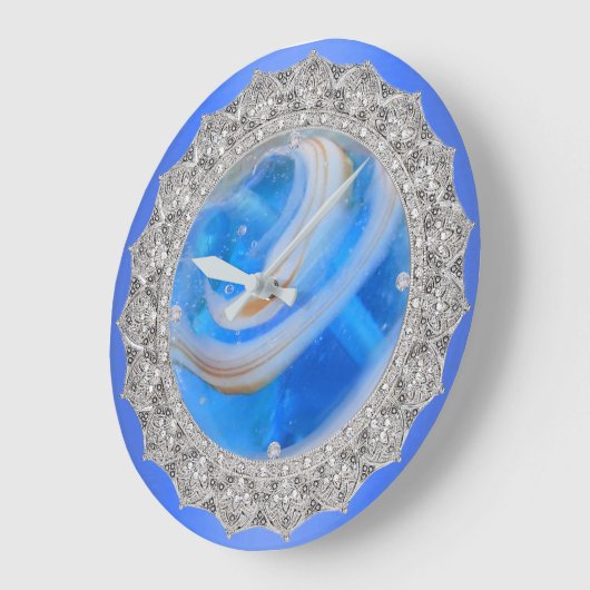 Blue Streak Große Wanduhr (Winkel)