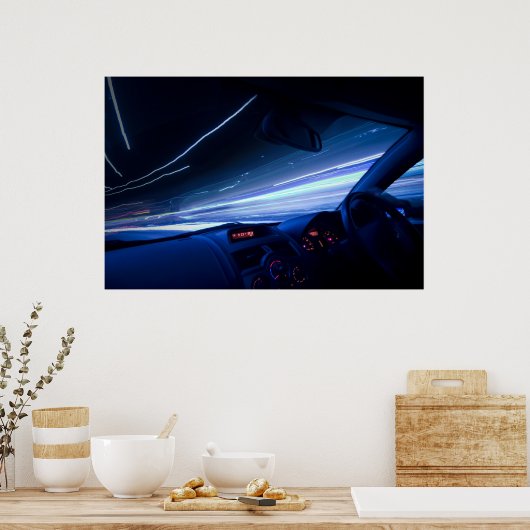 Blue Streak Poster (Küche)