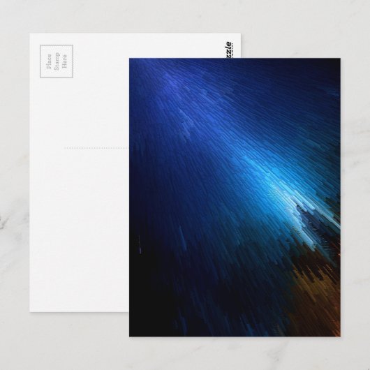 Blue Streak Stack Postkarte (Vorne/Hinten)