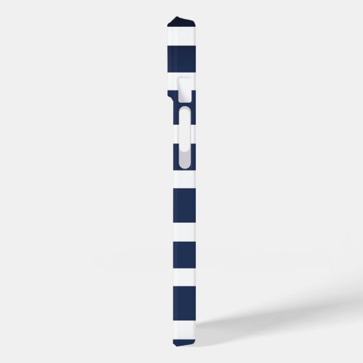 Blue Streifen & Gold Anker Nautic Case-Mate iPhone Hülle (Rückseite / Links)