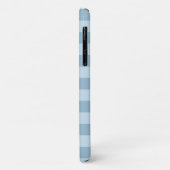 Blue Streifen mit brauner Monogramm Case-Mate iPhone Hülle (Hinten/Links)