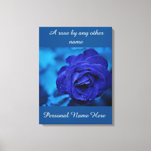 Blue Stretched Canvas Print Leinwanddruck (Vorderseite)