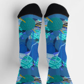 Blue Strick 1 Perl 1 Crew Socken (Oben)