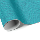 Blue Strickwoll Texture Closeup Geschenkpapier (Rolleneckpunkt)