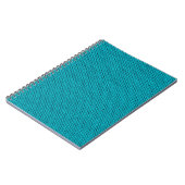 Blue Strickwoll Texture Closeup Notizblock (Linke Seite)
