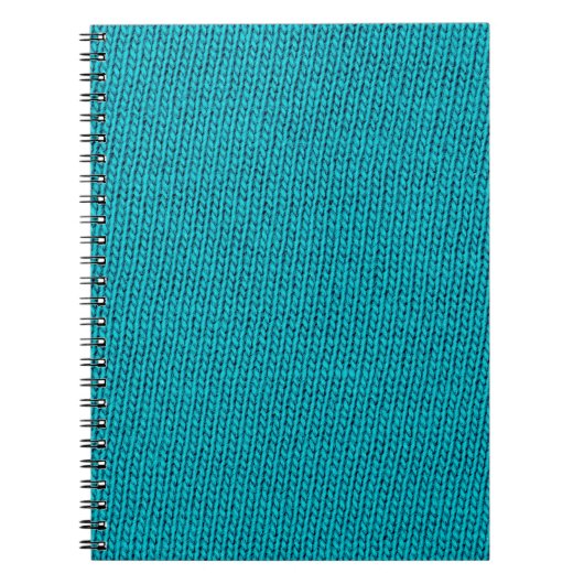 Blue Strickwoll Texture Closeup Notizblock (Vorderseite)