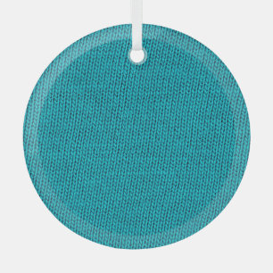 Blue Strickwoll Texture Closeup Ornament Aus Glas
