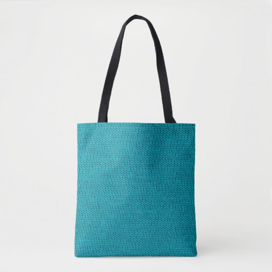 Blue Strickwoll Texture Closeup Tasche (Vorderseite)