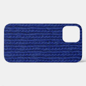 Blue Strickwolle nah Case-Mate iPhone Hülle (Rückseite (Horizontal))