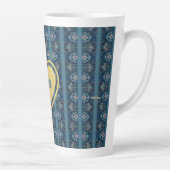 Blue Strike Latte Tasse von Poet Adiela Akoo (Rechts)