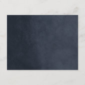 Blue String Lights Hochzeitkarte Begleitkarte (Rückseite)